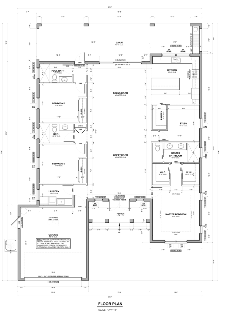 Commercial Floor Plan Design Open space architectural layout planning with minimalist structural floor arrangement