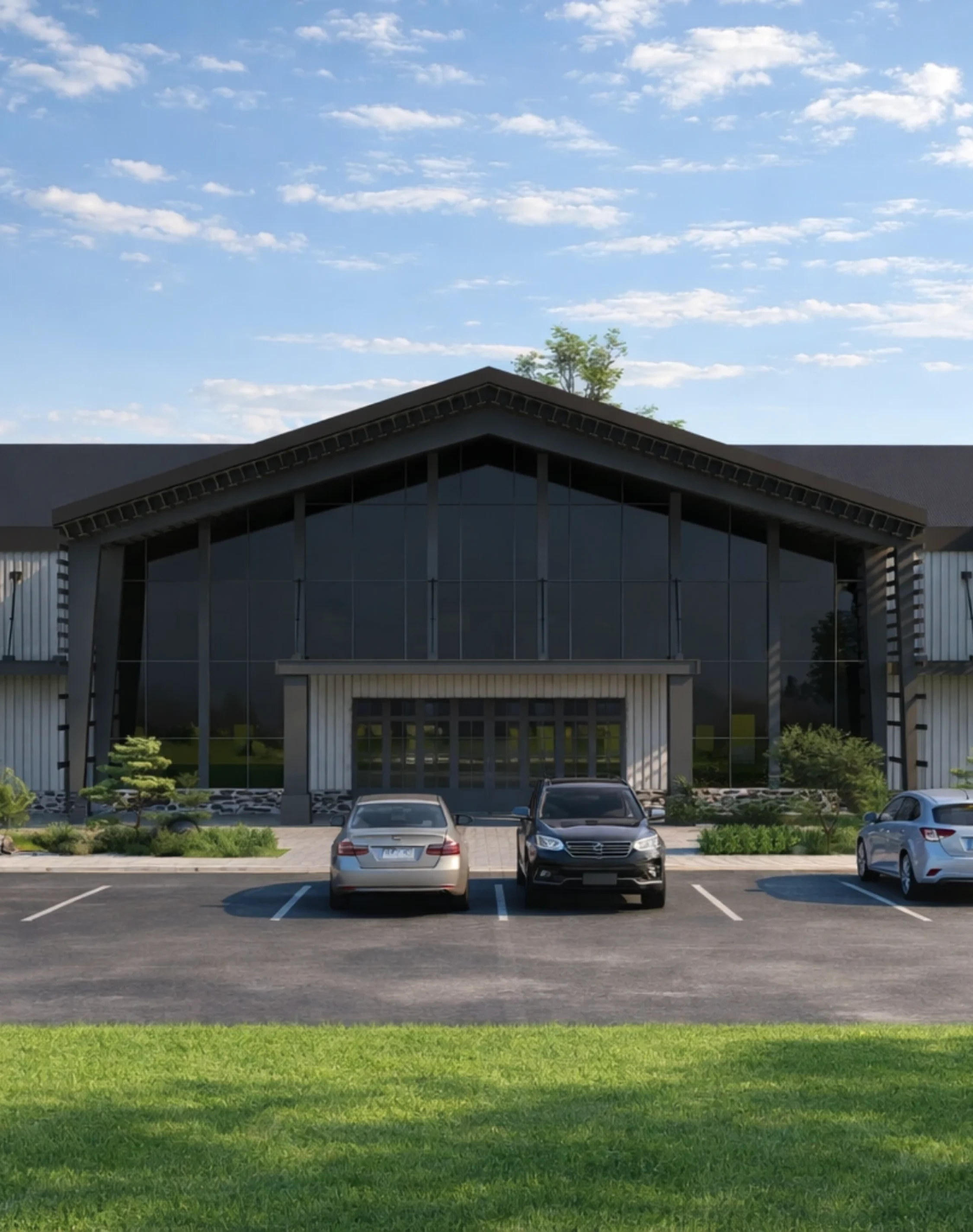 High-end luxury commercial property exterior architecture